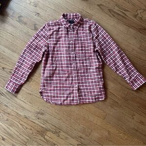 J.CREW Flannel Shirt Women 6 Red Tartan Plaid Button-Up NEW Classic Fit BV870 S